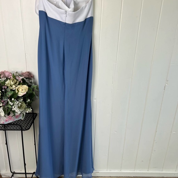 JJ’s House Empire Halter Floor-Length Chiffon Evening Dress - Picture 6 of 14